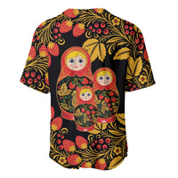 Russian Matryoshka Doll Baseball Jersey Khokhloma Patterns - Wonder Print Shop