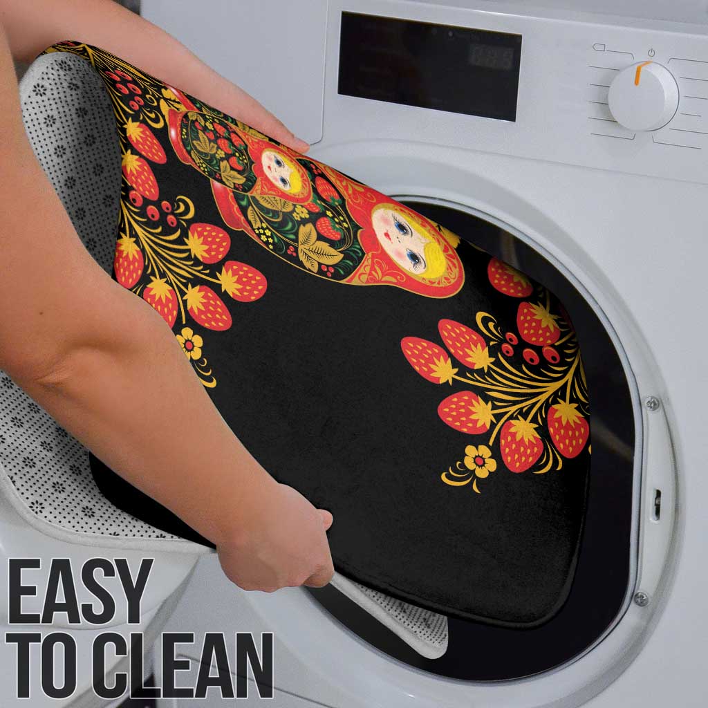 Russian Matryoshka Doll Bathroom Set Khokhloma Patterns - Wonder Print Shop