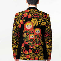 Russian Matryoshka Doll Blazer Khokhloma Patterns - Wonder Print Shop