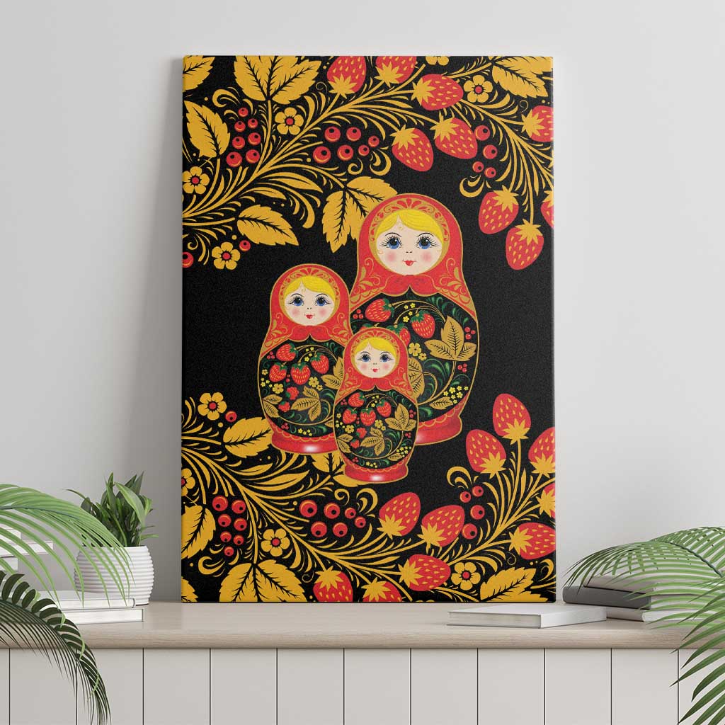Russian Matryoshka Doll Canvas Wall Art Khokhloma Patterns - Wonder Print Shop