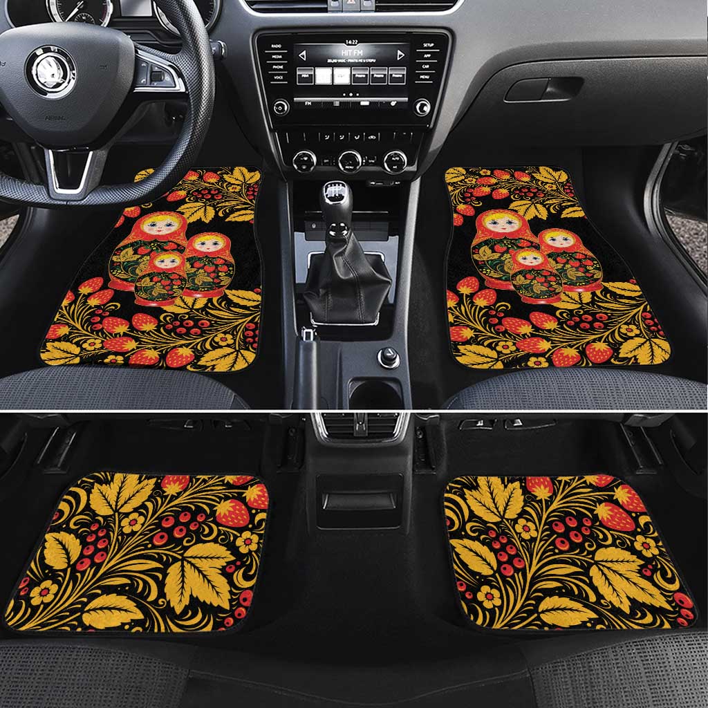 Russian Matryoshka Doll Car Mats Khokhloma Patterns - Wonder Print Shop