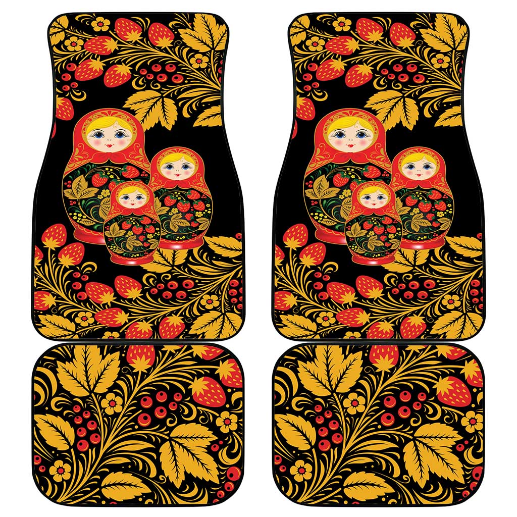 Russian Matryoshka Doll Car Mats Khokhloma Patterns - Wonder Print Shop
