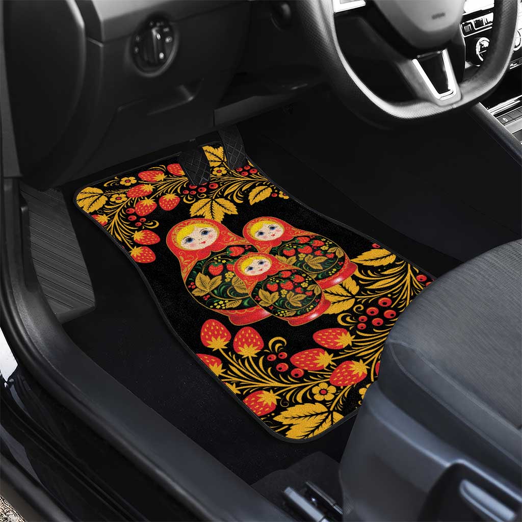 Russian Matryoshka Doll Car Mats Khokhloma Patterns - Wonder Print Shop