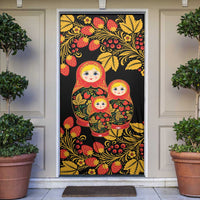 Russian Matryoshka Doll Door Cover Khokhloma Patterns - Wonder Print Shop