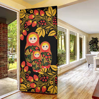 Russian Matryoshka Doll Door Cover Khokhloma Patterns - Wonder Print Shop