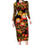 Russian Matryoshka Doll Family Matching Long Sleeve Bodycon Dress and Hawaiian Shirt Khokhloma Patterns - Wonder Print Shop