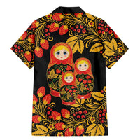 Russian Matryoshka Doll Family Matching Mermaid Dress and Hawaiian Shirt Khokhloma Patterns - Wonder Print Shop