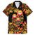Russian Matryoshka Doll Family Matching Off The Shoulder Long Sleeve Dress and Hawaiian Shirt Khokhloma Patterns - Wonder Print Shop