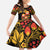 Russian Matryoshka Doll Family Matching Off Shoulder Maxi Dress and Hawaiian Shirt Khokhloma Patterns - Wonder Print Shop
