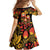 Russian Matryoshka Doll Family Matching Off Shoulder Maxi Dress and Hawaiian Shirt Khokhloma Patterns - Wonder Print Shop