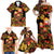 Russian Matryoshka Doll Family Matching Off Shoulder Maxi Dress and Hawaiian Shirt Khokhloma Patterns - Wonder Print Shop