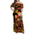 Russian Matryoshka Doll Family Matching Off Shoulder Maxi Dress and Hawaiian Shirt Khokhloma Patterns - Wonder Print Shop
