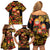 Russian Matryoshka Doll Family Matching Off Shoulder Short Dress and Hawaiian Shirt Khokhloma Patterns - Wonder Print Shop