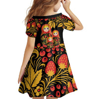 Russian Matryoshka Doll Family Matching Tank Maxi Dress and Hawaiian Shirt Khokhloma Patterns - Wonder Print Shop