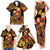 Russian Matryoshka Doll Family Matching Tank Maxi Dress and Hawaiian Shirt Khokhloma Patterns - Wonder Print Shop