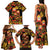 Russian Matryoshka Doll Family Matching Tank Maxi Dress and Hawaiian Shirt Khokhloma Patterns - Wonder Print Shop