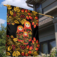 Russian Matryoshka Doll Garden Flag Khokhloma Patterns - Wonder Print Shop