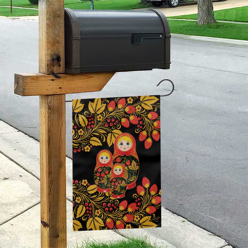 Russian Matryoshka Doll Garden Flag Khokhloma Patterns - Wonder Print Shop