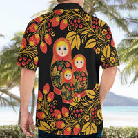 Russian Matryoshka Doll Hawaiian Shirt Khokhloma Patterns - Wonder Print Shop