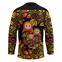 Russian Matryoshka Doll Hockey Jersey Khokhloma Patterns - Wonder Print Shop