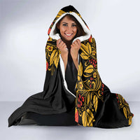 Russian Matryoshka Doll Hooded Blanket Khokhloma Patterns - Wonder Print Shop