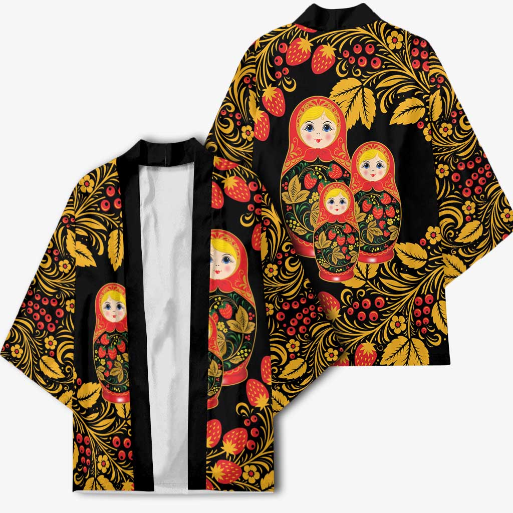 Russian Matryoshka Doll Kimono Khokhloma Patterns - Wonder Print Shop