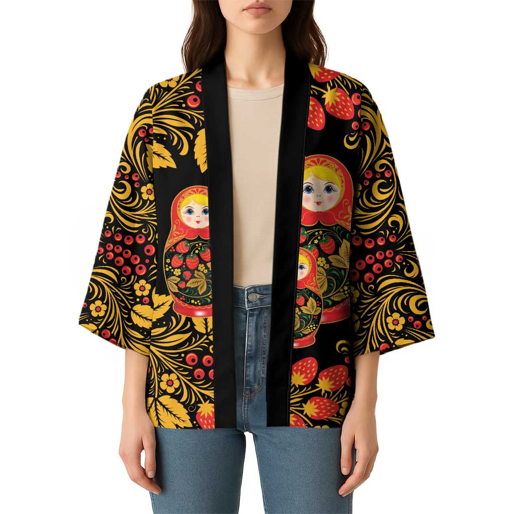 Russian Matryoshka Doll Kimono Khokhloma Patterns - Wonder Print Shop