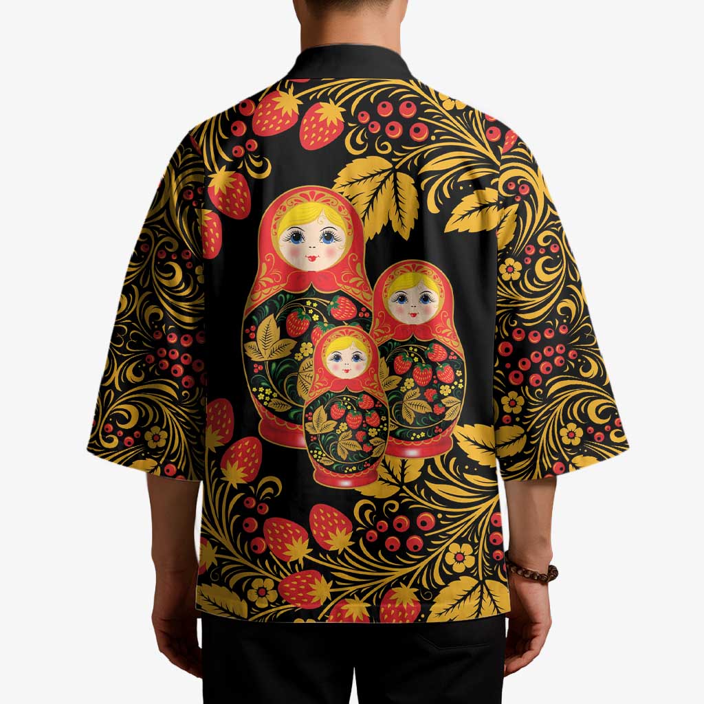 Russian Matryoshka Doll Kimono Khokhloma Patterns - Wonder Print Shop