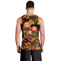 Russian Matryoshka Doll Men Tank Top Khokhloma Patterns - Wonder Print Shop