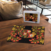 Russian Matryoshka Doll Puzzle Khokhloma Patterns - Wonder Print Shop