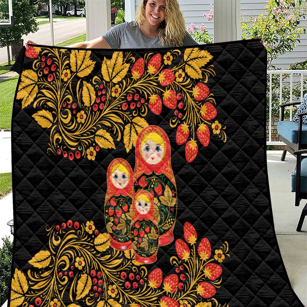 Russian Matryoshka Doll Quilt Khokhloma Patterns - Wonder Print Shop