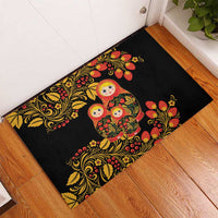 Russian Matryoshka Doll Rubber Doormat Khokhloma Patterns - Wonder Print Shop