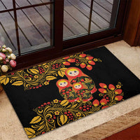 Russian Matryoshka Doll Rubber Doormat Khokhloma Patterns - Wonder Print Shop