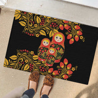 Russian Matryoshka Doll Rubber Doormat Khokhloma Patterns - Wonder Print Shop
