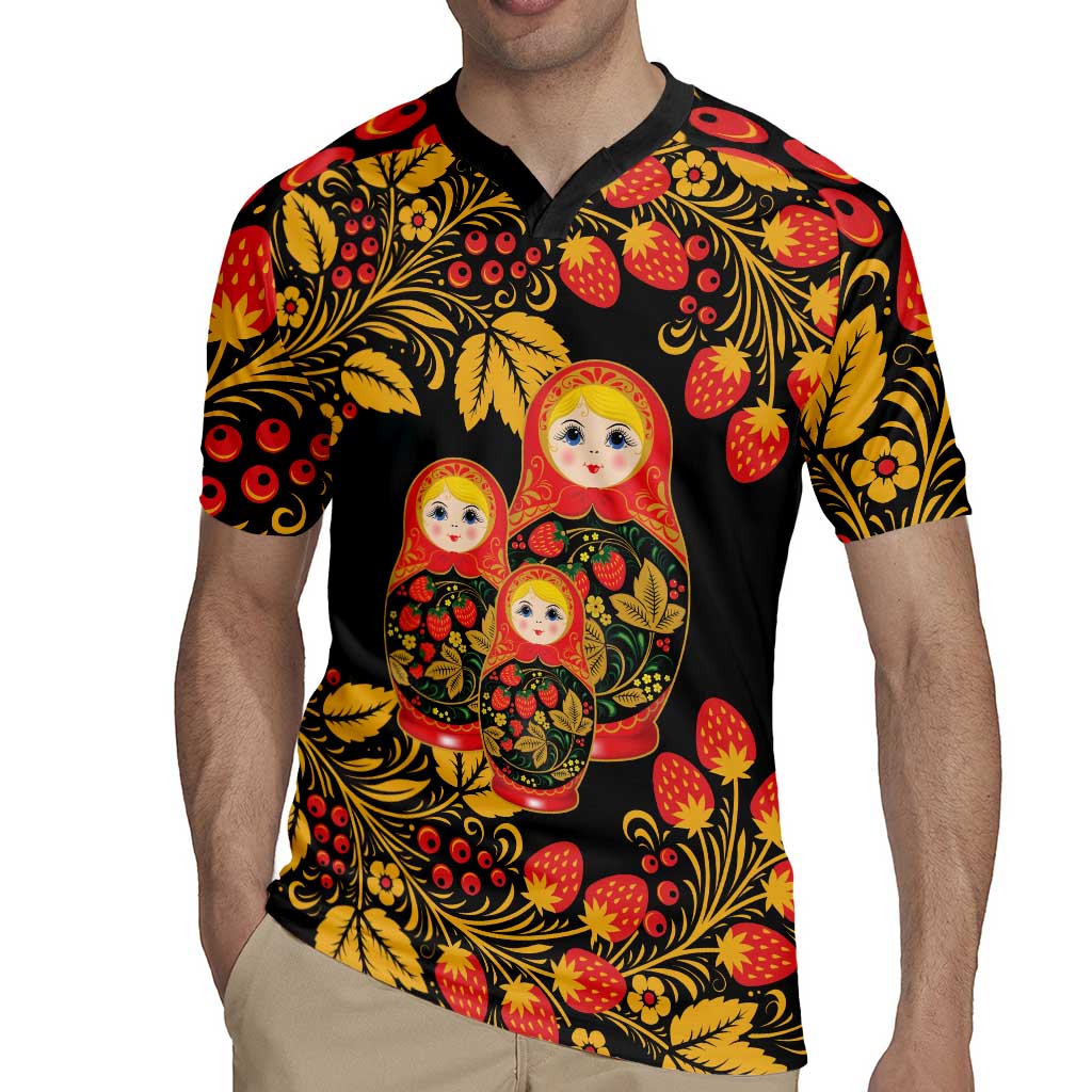 Russian Matryoshka Doll Rugby Jersey Khokhloma Patterns - Wonder Print Shop