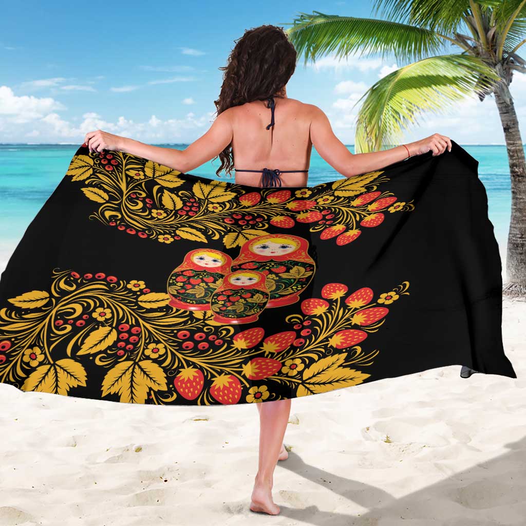 Russian Matryoshka Doll Sarong Khokhloma Patterns - Wonder Print Shop