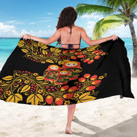 Russian Matryoshka Doll Sarong Khokhloma Patterns - Wonder Print Shop