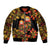Russian Matryoshka Doll Sleeve Zip Bomber Jacket Khokhloma Patterns - Wonder Print Shop