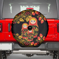 Russian Matryoshka Doll Spare Tire Cover Khokhloma Patterns - Wonder Print Shop