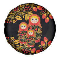 Russian Matryoshka Doll Spare Tire Cover Khokhloma Patterns - Wonder Print Shop