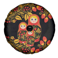 Russian Matryoshka Doll Spare Tire Cover Khokhloma Patterns - Wonder Print Shop