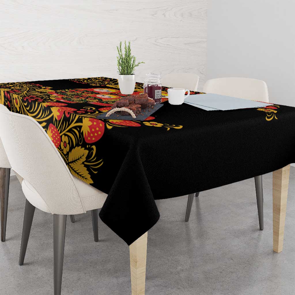 Russian Matryoshka Doll Tablecloth Khokhloma Patterns - Wonder Print Shop