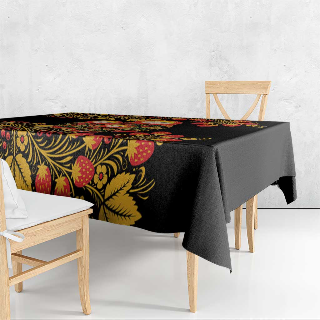 Russian Matryoshka Doll Tablecloth Khokhloma Patterns - Wonder Print Shop