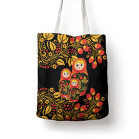 Russian Matryoshka Doll Tote Bag Khokhloma Patterns - Wonder Print Shop
