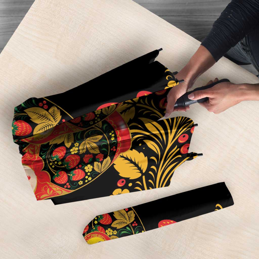 Russian Matryoshka Doll Umbrella Khokhloma Patterns - Wonder Print Shop