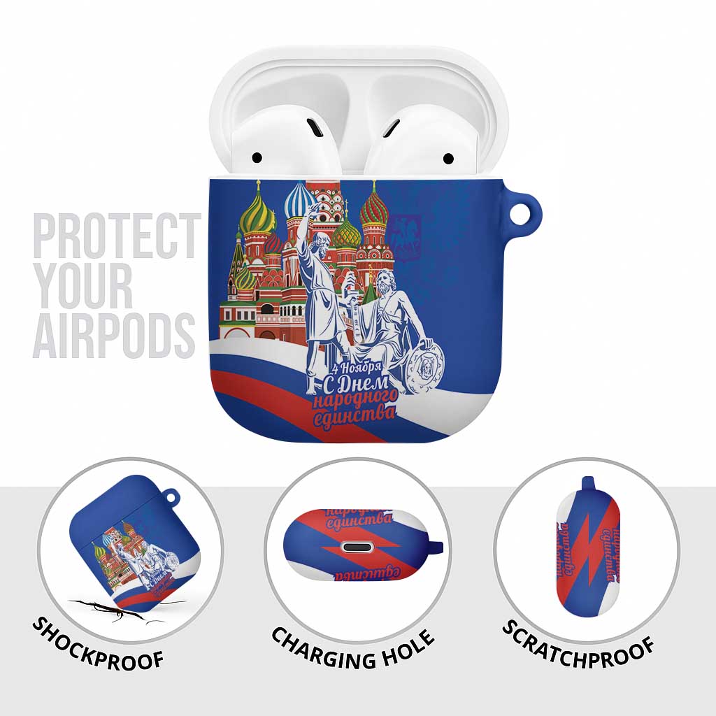 Russia National Unity Day AirPods Case Minin And Pozharsky Monument - Wonder Print Shop