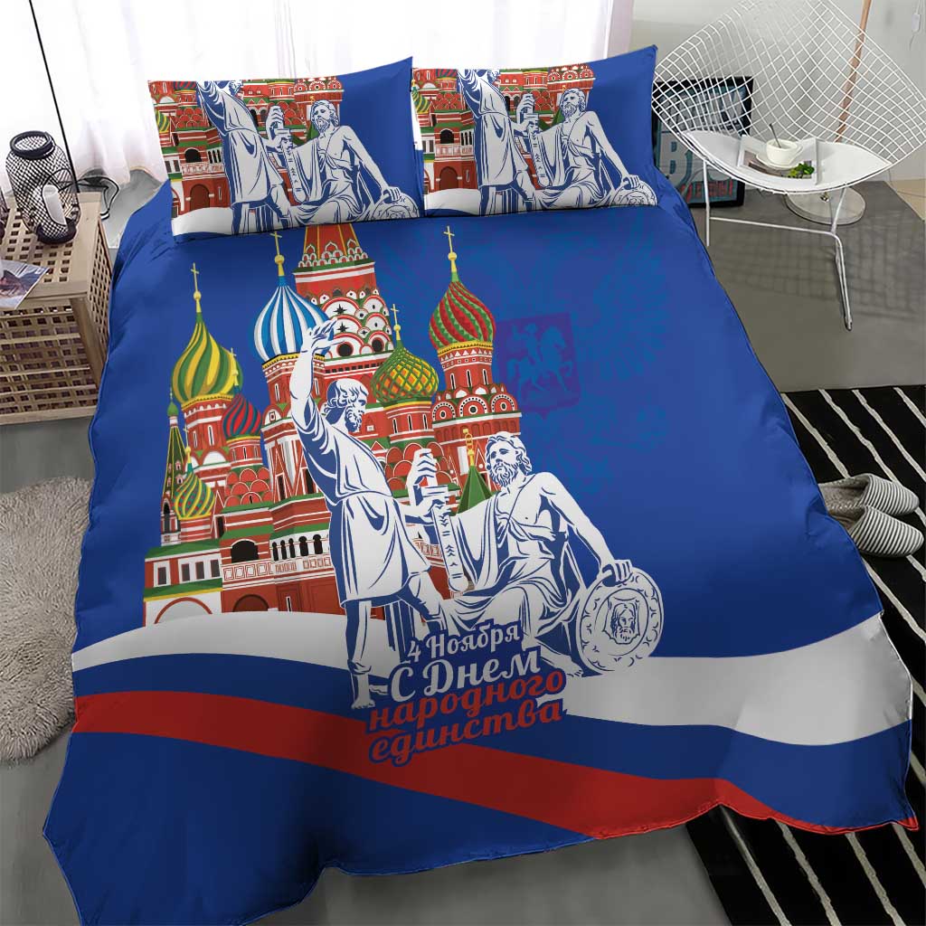 Russia National Unity Day Bedding Set Minin And Pozharsky Monument - Wonder Print Shop