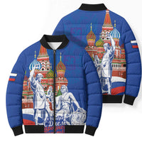Russia National Unity Day Bomber Puffer Jacket Minin And Pozharsky Monument - Wonder Print Shop