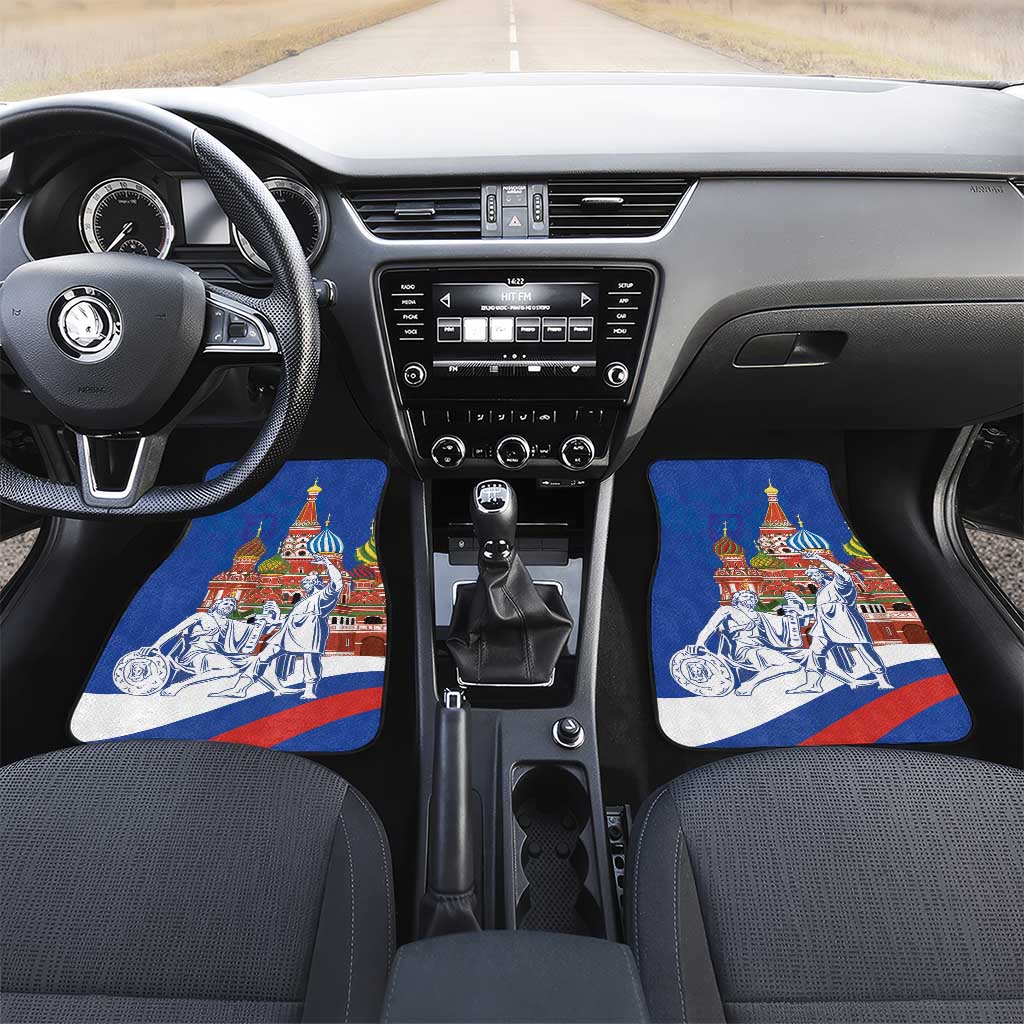 Russia National Unity Day Car Mats Minin And Pozharsky Monument - Wonder Print Shop
