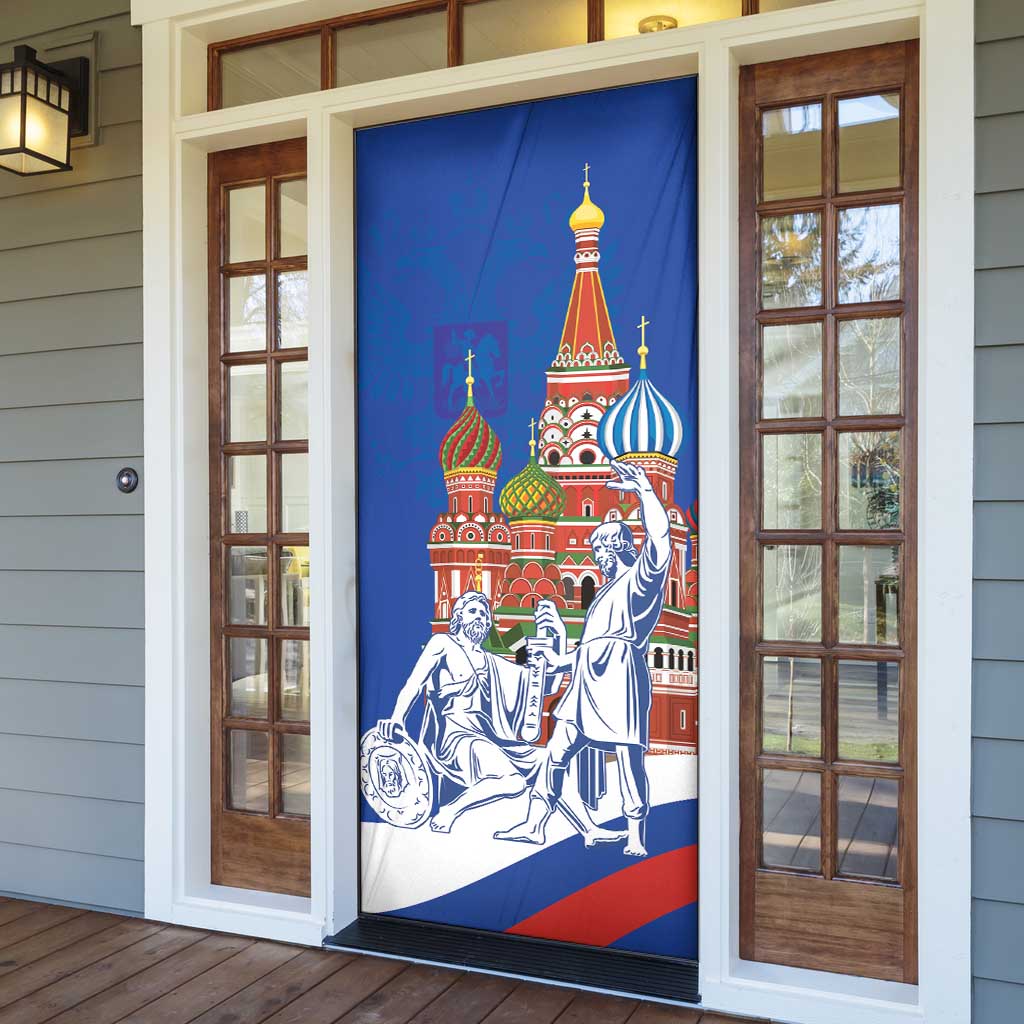 Russia National Unity Day Door Cover Minin And Pozharsky Monument - Wonder Print Shop